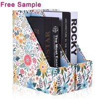 Boîte de rangement en carton pour dossiers et magazines, support pour bureau, prix d'usine