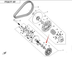 Embrague de anulación de rodamiento unidireccional de TODAS LAS MARCAS para <span class=keywords><strong>CFmoto</strong></span> CF500 <span class=keywords><strong>450</strong></span> 550 CF550 Reemplazo 0GR0-051300 ATV/UTV - Product Image 4