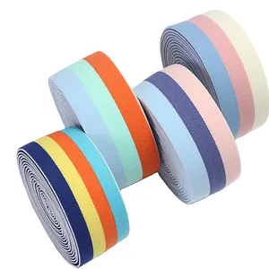 Tùy Chỉnh Đôi Đan Dày Bông Vải 50Mm Jacquard Băng Túi Đàn Hồi Vải