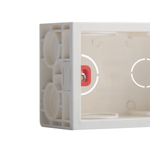 กล่องรวมสายไฟแบบฝังผนัง 2 ช่อง ยี่ห้อ Ouben สำหรับป้องกันสายไฟฟ้า วัสดุ UPVC พร้อมอุปกรณ์เสริม - Product Image 4