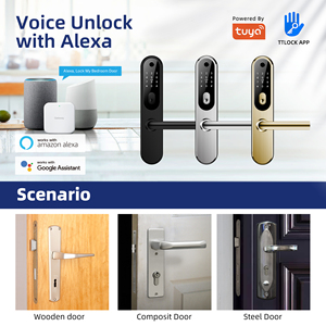 Cerradura Inteligente Liliwise Guangzhou con Huella Dactilar, WiFi, Tuya, Ttlock, Impermeable, para Puerta Principal - Product Image 4
