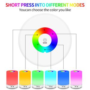 Luz nocturna táctil LED, luz de ayuda para dormir en el dormitorio, mini luz de escritorio, luz nocturna recargable que cambia de color, luz portátil para acampar - Product Image 6