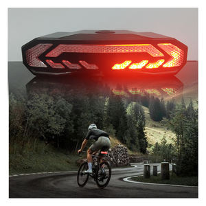 Alarme de sécurité pour <span class=keywords><strong>cycle</strong></span> clignotant IP65 charge batterie vélo feu arrière klaxon 110dB antivol LED vélo arrière lampe alarme - Product Image 6