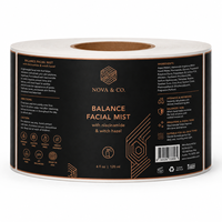 Étiquettes personnalisées pour sérum, autocollants métalliques étanches en cuivre/or pour cosmétiques, pour flacons compte-gouttes/lotion/pots, étiquettes adhésives pour emballage