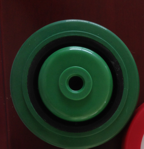 Roda resistente de borracha elástica, 80mm,100mm,125mm, verde europeu, azul - Product Image 5