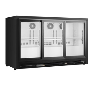 Enfriador de Bebidas para Bar, Refrigerador de Barra Trasera de 3 Puertas, Puertas Corredizas, 295l, 220v/210w, Control Digital 0-10°C, 1350x550x860mm, Bt-1350f - Product Image 4