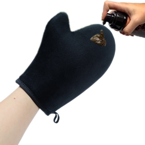 Customized Logo Black Velvet Sunless Tanner Mitt Self Tan Mitt Applicator Tanning Mitts <strong>Creams</strong> Mousses Self Tanner Sponge <strong>Glove</strong> - Product Image 3