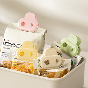 Juego de 5 clips de sellado Hy-0374 con anillos de fecha, clips magnéticos para almacenamiento de alimentos, forma redonda, para empaques de refrigerios y regalos. - Product Image 4