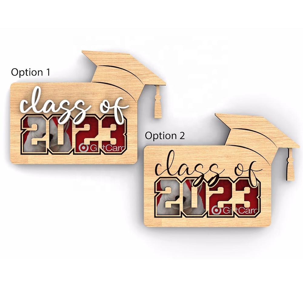 Customized Graduation Party Decoration Gift Personalized Graduation Gift  Wooden Card Holder| Alibaba.com