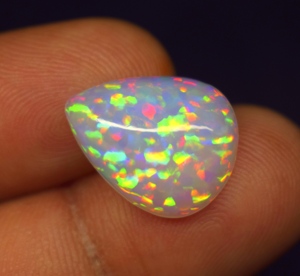Opale naturelle multicolore de haute qualité, 4,7 ct, 17*13,5*5 mm, cabochon, pierre précieuse en vrac pour la fabrication de bijoux - Product Image 6