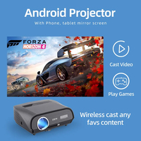 Projecteur vidéo domestique Android WIFI A12+ OEM/ODM d'usine, projecteur extérieur Proyector 1080P