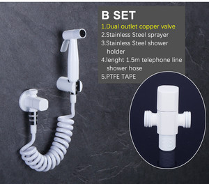 Holmine New Arrival Shattaf <strong>Bidet</strong> <strong>Toilet</strong> Attachment Dual <strong>Toilet</strong> Butt Cleaner <strong>Bidet</strong> <strong>Sprayer</strong> <strong>Toilet</strong> <strong>Bidet</strong> Shattaf - Product Image 6