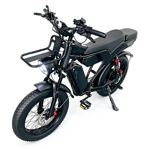 Vélo électrique en gros 52V 40Ah avec deux batteries au lithium, longue autonomie, porte-bagages avant, confort amélioré, double siège, pneus larges - Product Image 1
