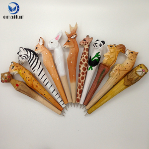 Zoo recuerdo regalo madera animal forma bolígrafo cebra bolígrafo <span class=keywords><strong>con</strong></span> logotipo <span class=keywords><strong>personalizado</strong></span> <span class=keywords><strong>nombre</strong></span> - Product Image 2