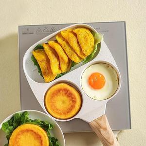 Custom Logo Printing 3-in-1 Non-Stick Flat Pan Multi Functional Breakfast Pan for <b>Eggs</b> Burgers Pancakes a Must-Have <b>Egg</b> Cooker - Product Image 5