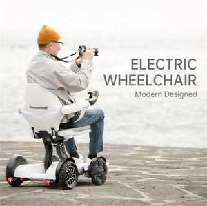 Silla de ruedas portátil inteligente con batería de litio ternaria, 4 ruedas, silla de ruedas desmontable, silla de ruedas eléctrica Plegable ligera - Product Image 3
