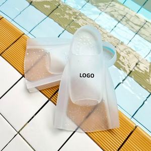 2026 yeni Model şeffaf görünmez profesyonel yüzme gaz kauçuk palet ücretsiz yüzme yüzgeçleri kurbağa ayakkabı kısa bacak palet - Product Image 2