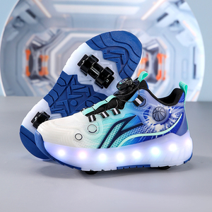 Patins à roulettes pour enfants, respirants, à 4 roues, LED, pour garçons et filles, vente en gros - Product Image 4