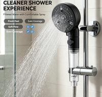Pommeau de Douche Portable Multifonction en Plastique ABS avec Filtre en Coton PP, Économiseur d'Eau avec Bouton d'Arrêt pour Maison et Hôtel, Accepte OEM ODM