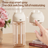 Humidificador de doble pulverización seguro para mascotas de 1800mAh, Grado Alimenticio para uso en pared/escritorio con apagado automático, para piel de Hotel nanohumedad/coche/dormitorio
