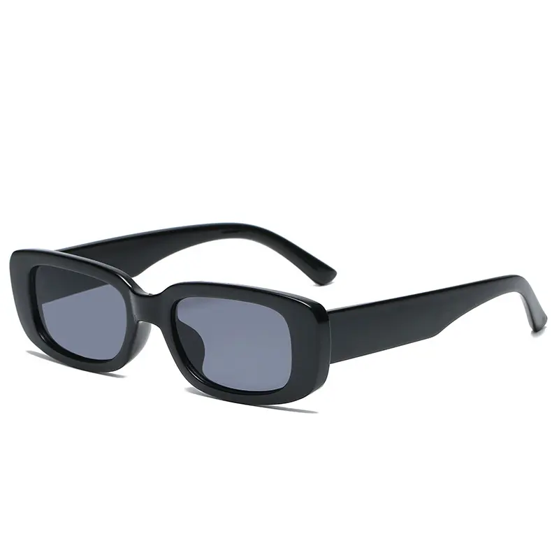 2022 Stylish Candy Color UV400 CE Cat 3 Retro Vintage Shades Women Luxury Small Black Square Sunglasses