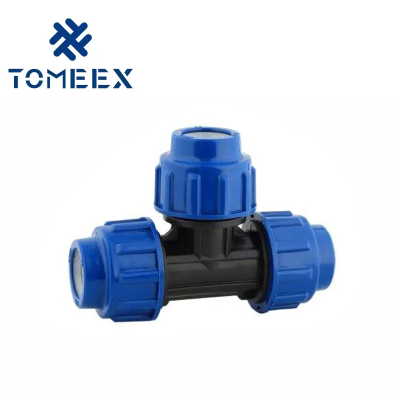 PN 16 PP Compression Fitting, Equal Tee,Reducing Tee