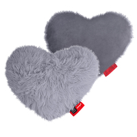 Coussin chauffant portable en peluche en forme de cœur, USB 5V, température réglable, pour les distributeurs transfrontaliers, idéal comme cadeau de vacances