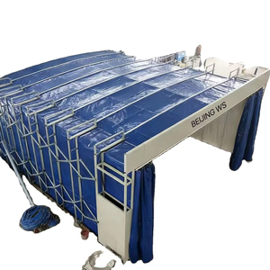 BEIJNG WS <span class=keywords><strong>Cabine</strong></span> <span class=keywords><strong>de</strong></span> <span class=keywords><strong>peinture</strong></span> mobile rétractable personnalisée, <span class=keywords><strong>cabine</strong></span> <span class=keywords><strong>de</strong></span> pulvérisation portable pour la réparation <span class=keywords><strong>de</strong></span> voitures, camions, bus et machines - Product Image 1