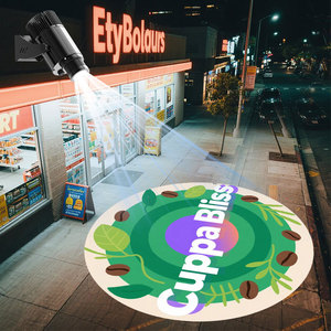 Biểu Tượng Tùy Chỉnh Gobo Chiếu Ngoài Trời Không Thấm Nước 40W-200W LED Quảng Cáo Hiển Thị Đèn Dừng Cảnh Báo Mũi Tên Ánh Sáng Gian Hàng Cử<span class=keywords><strong>a</strong></span> Hàng Dấu Hiệu - Product Image 1