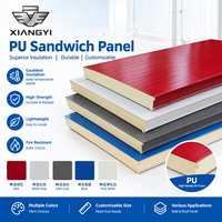 Panneau sandwich en polyuréthane PIR, acier galvanisé isolé, mur et toit, taille personnalisée, chambre froide industrielle écologique, atelier