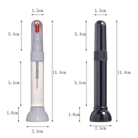 Stylo de retouche personnalisé 10 ml, noir unique, vide, en plastique, pour gel à ongles, peinture et réparation des rayures