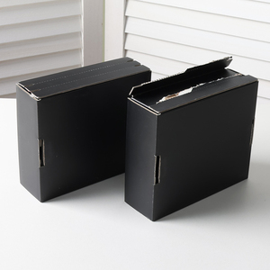 Custom Printed Matte Black Carton Clothing Mailer <b>Box</b> - Product Image 2