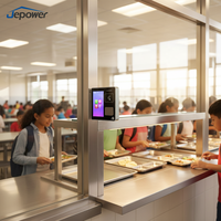 Terminal de paiement tout-en-un avec prise en charge du paiement par balayage de la paume et de la carte RFID, processeur RK3568, 4G/WiFi/Ethernet, système d'optimisation de la cantine