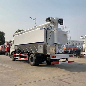 Camión de Transporte de Alimentos a Granel, Camión de Granos a Granel con Múltiples Compartimentos y Barrena Hidráulica para Entrega de Alimentos en Granjas - Product Image 5