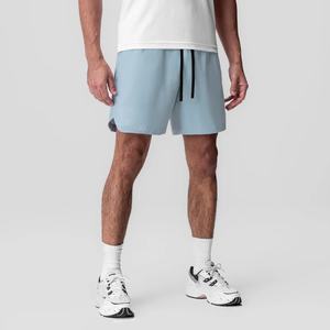 Shorts de sport pour hommes en camouflage uni avec poche intérieure, athlétiques, pour la course à pied, séchage rapide, shorts de fitness pour hommes - Product Image 2