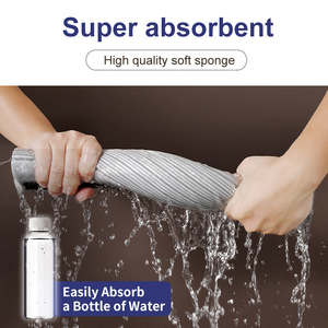 Koocca Hộ Gia Đình Nhà Sản Phẩm Làm Sạch PVA Sợi Nhỏ Phẳng Lau Đầu Với Kích Cỡ Khác Nhau Lau Đầu Siêu Thấm Miếng Bọt Biển Lau - Product Image 2