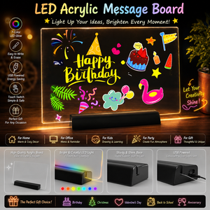 Tavola Luminosa LED RGB in Acrilico di Alta Qualità, Alta Trasparenza, DIY Graffiti, per Disegno Bambini - Product Image 1