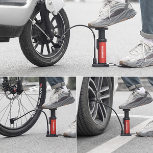 Bomba de Alta Presión ROCKBROS de 80 PSI para Bicicleta, Inflador de Aire AV/FV, Válvula Schrader <span class=keywords><strong>Presta</strong></span>, Manguera para Inflar Balones - Product Image 5