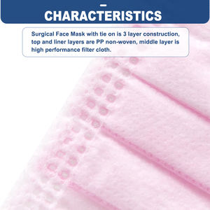 Réduction tarifaire Usine de <span class=keywords><strong>masques</strong></span> médicaux CE 510K Logo personnalisé Masque facial d'hôpital <span class=keywords><strong>Masques</strong></span> <span class=keywords><strong>chirurgicaux</strong></span> jetables Fabricant rose - Product Image 4