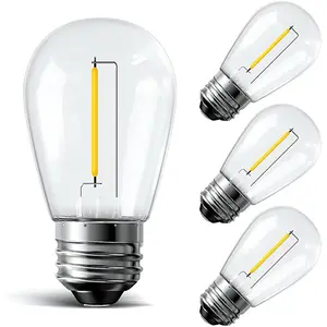 Hot Cheaper price warm white AC 230V AC110V e27 s14 1w 2w led bulb