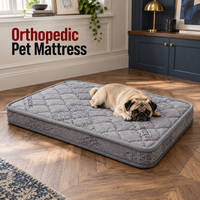 Matelas orthopédique pour chien avec housse amovible et lavable, options de matelassage et de passepoil sur mesure pour literie pour animaux de compagnie personnalisée en vente au détail
