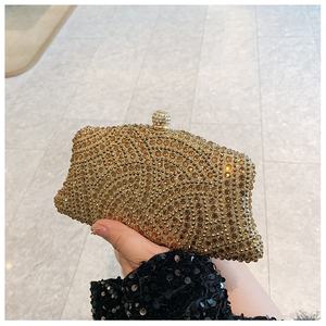 Sac à main scintillant en strass 2026 pour femmes, sacs <span class=keywords><strong>de</strong></span> soirée vegan, sac à main en perles, pochette <span class=keywords><strong>de</strong></span> soirée pour femmes, sacs à main <span class=keywords><strong>de</strong></span> cérémonie <span class=keywords><strong>de</strong></span> mariage - Product Image 2