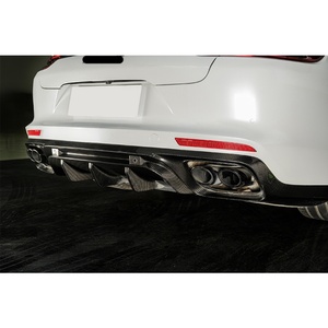 Paragolpes Delantero y Trasero de Fibra de Carbono Seca 971, Faldones Laterales, Modificación y Mejora para Panamera 2017-2023 - Product Image 4