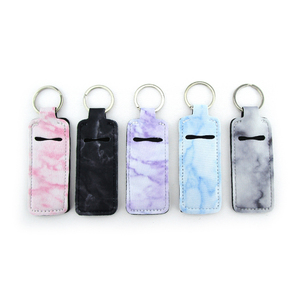 ที่ใส่ลิปบาล์ม Neoprene สีขาวว่างเปล่าที่ใส่ลิปบาล์มพวงกุญแจสำหรับการระเหิด - Product Image 5