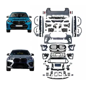 बीएमडब्ल्यू X6 G06 Lci के लिए उच्च गुणवत्ता वाली कार बंपर 2023 बॉडीकिट, X6M F96 Lci 2024 बॉडी किट में अपग्रेड करें
