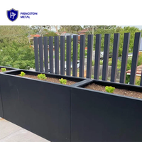 Jardinière de jardin en aluminium légère, écologique, personnalisable, à faire soi-même, avec roulettes, pour la décoration extérieure de la maison