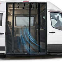 Moustiquaire magnétique en fibre de verre sans perçage, installation facile pour les camping-cars et la maison en été