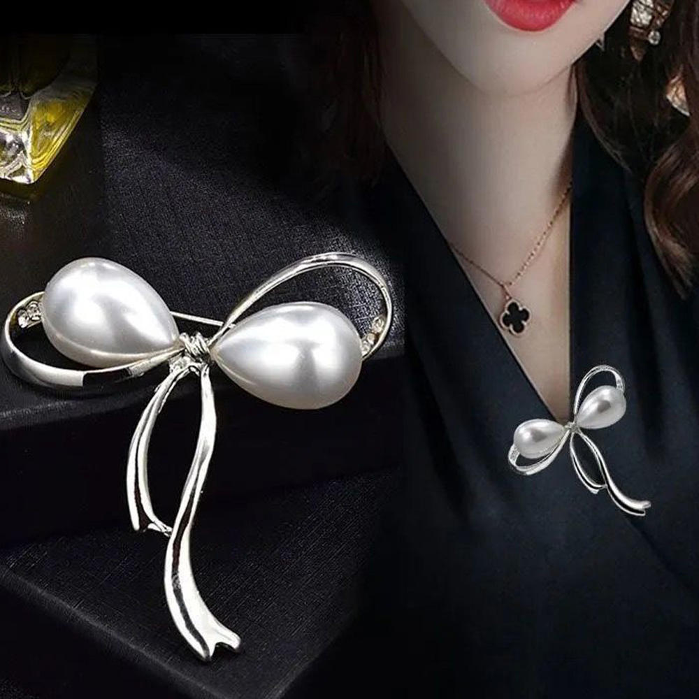 Nœud papillon argenté YZ006