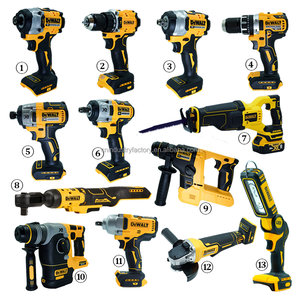 Kit combiné d'outils électriques sans fil <span class=keywords><strong>DEWALT</strong></span> 20V, clé à chocs sans fil et meuleuse d'angle, ensemble d'outils industriels sans fil pour travaux de réparation - Product Image 1