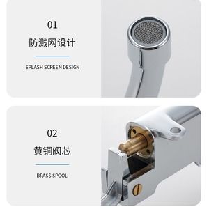Grifo Universal de Pedal para Agua Fría, Grifo Estéril para Lavado de Manos para Hospitales, Clínicas Dentales y Hoteles - Product Image 5